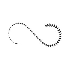 infinity icon vector illustration eps 