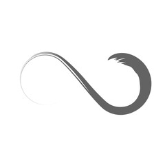 infinity icon brush stroke vector illustration eps