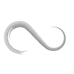infinity icon brush stroke vector illustration eps