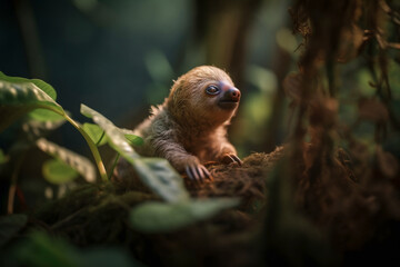A Baby Sloth's Forest Adventure