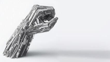 bolt and nut, iron arm