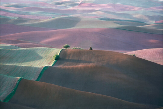 View of farmland in the country