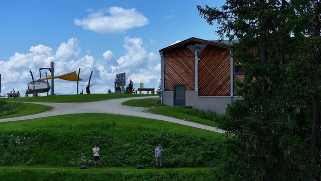 Mountain summer family adventure destination of Wagrainis Grafenberg, Austria