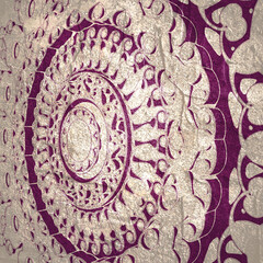 Flower Mandala. Vintage decorative elements. Oriental pattern. Islam, Arabic, Indian and Ottoman motifs. Invitation and greeting card design.