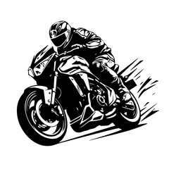 Motorcycle Reverse Pop A Wheelie - obrazy, fototapety, plakaty