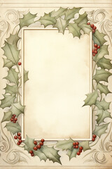 Classic Holly and Ivy Border
