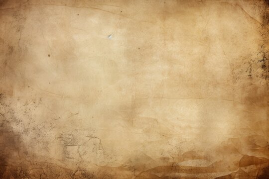 Grunge background. Old paper texture for the design and decoration, Old paper sheet, Vintage aged Original background or texture, AI Generated