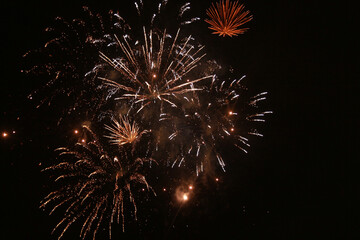 fireworks in the sky