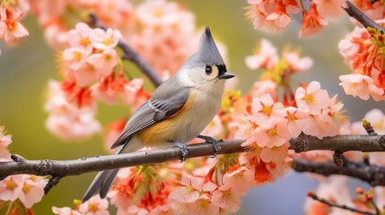 Obraz premium bird on a branch generated by AI
