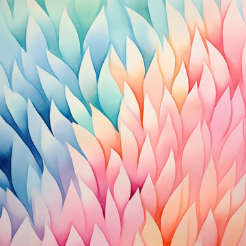 Soothing pastal pattern featuring abstract colorful elements