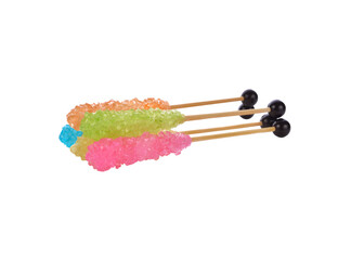 Candy sugar on a sticks transparent png