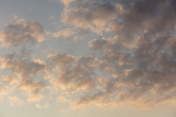 Clouds in the sky at sunset