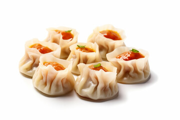 dimsum isolated white background ,generative ai