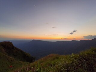 Obraz premium sunset in the mountains