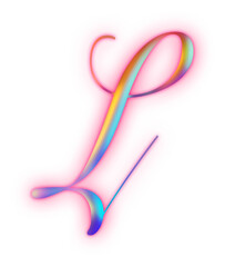 l Pink light Alphabet Uppercase