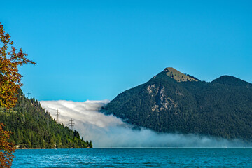 Wolken über dem Walchensee