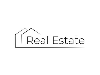 creative home house real estate property logo design
