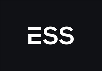 ES Letter Logo Design Vector Template. Abstract Letter ESS Logotype Concept