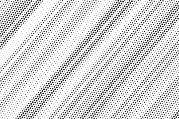 Halftone vector background. Monochrome halftone pattern. Abstract geometric dots background. Pop Art comic gradient black white texture. Design for presentation banner, poster, flyer, business card.