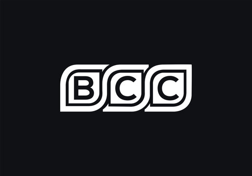 BCC letter logo combination design vector template. Group Letter logo BCC
