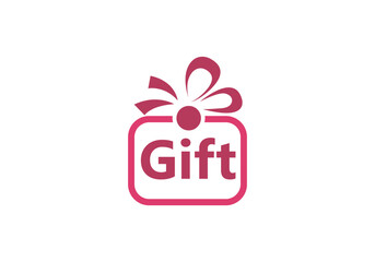 Gift Box Icon Vector Logo Template Illustration Design