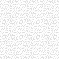 Seamless light gray ornament. Modern wavy background. Geometric modern pattern