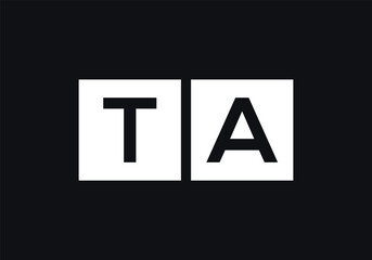 Initial Letter TA Logo. TA Logo Design Vector Template. Creative Abstract Letter TA Linked Logo