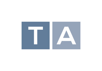 Initial Letter TA Logo. TA Logo Design Vector Template. Creative Abstract Letter TA Linked Logo
