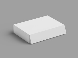 White Blank Box Packaging Mockup 3D Render for giftbox