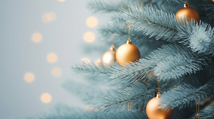 Close up Christmas tree background