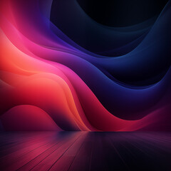 Fototapeta premium subtle dark gradient background with floor