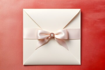envelope tied with a bow