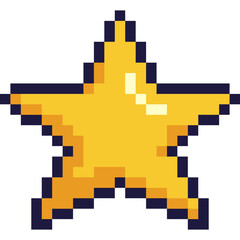 Fototapeta premium Star Pixel Art