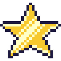 Fototapeta premium Star Pixel Art