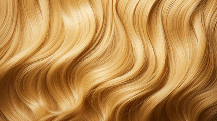 ブロンドの女性の髪の毛の質感　Generative AI　