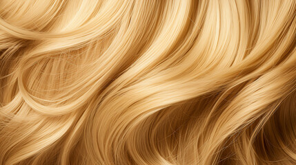 ブロンドの女性の髪の毛の質感　Generative AI　
