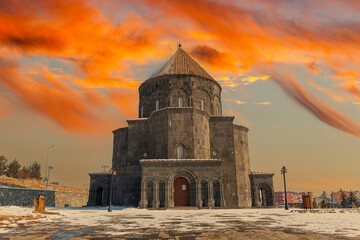 Church of the Apostles or Monastery Church in Kars Province ( Turkish name; Kumbet Mosque )Turkey...