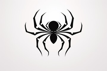 Spider tattoo over a white background. Generative AI