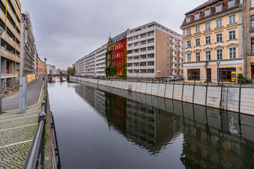 Jungfernbrücke Bridge view in Berlin