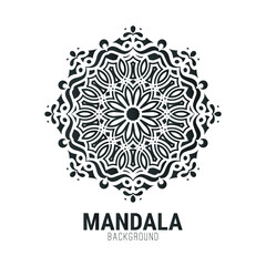 Mandala flat background design template
