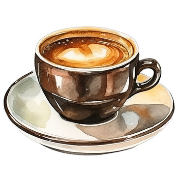 Transparent png clipart with coffee, ai design