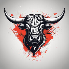 buffalo cow ox bull head logo design inspiration