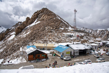 Khardung La or Khardung Pass is a mountain pass in the Leh district of the Indian union territory of Ladakh