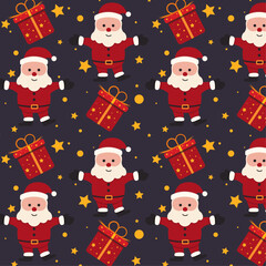Seamless Christmas background. For wrapping paper, textile, poster background, etc.
