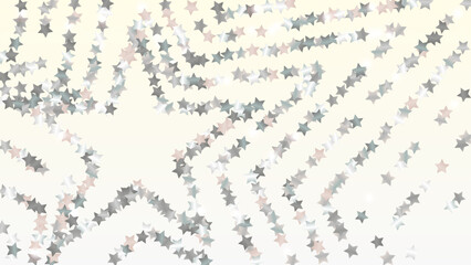 Realistic Background with Confetti of Glitter Star Particles. Sparkle Lights Texture. Celebration pattern. Light Spots. Star Dust. Christmass Design. Explosion of Confetti. Design for Advertisement.
