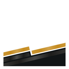 Obraz premium Black and Gold Footer