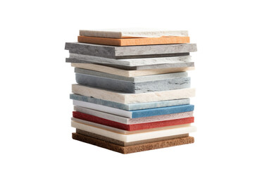 Insulation Material Stacked on Isolated Background