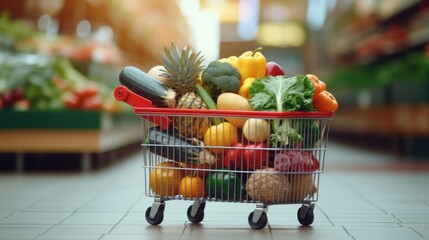 Details inside the supermarket,shop supermarket store grocery delivery retail shopping market food basket.