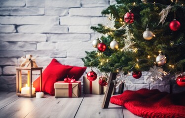 Christmas and Happy New Year background