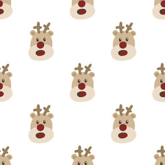 Christmas seamless pattern. Seamless pattern. Cute Christmas with a seamless pattern.